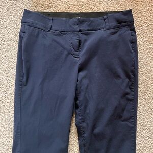 Lane Bryant Navy Elastic-Waist Pants